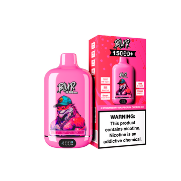 Blur 15K Puffs Strawberry Raspberry Cherry Ice