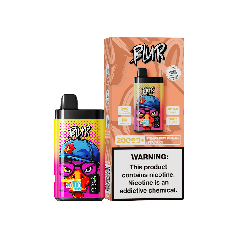 Blur Strawberry Banana / Peach Ice - Disposable Vapes