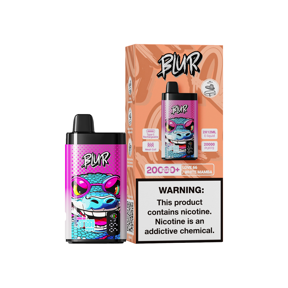 Blur 20K Dual Flavour Love 66 / White Mamba Blur Global Blur 20K Dual Flavour Love 66 / White Mamba Blur Global