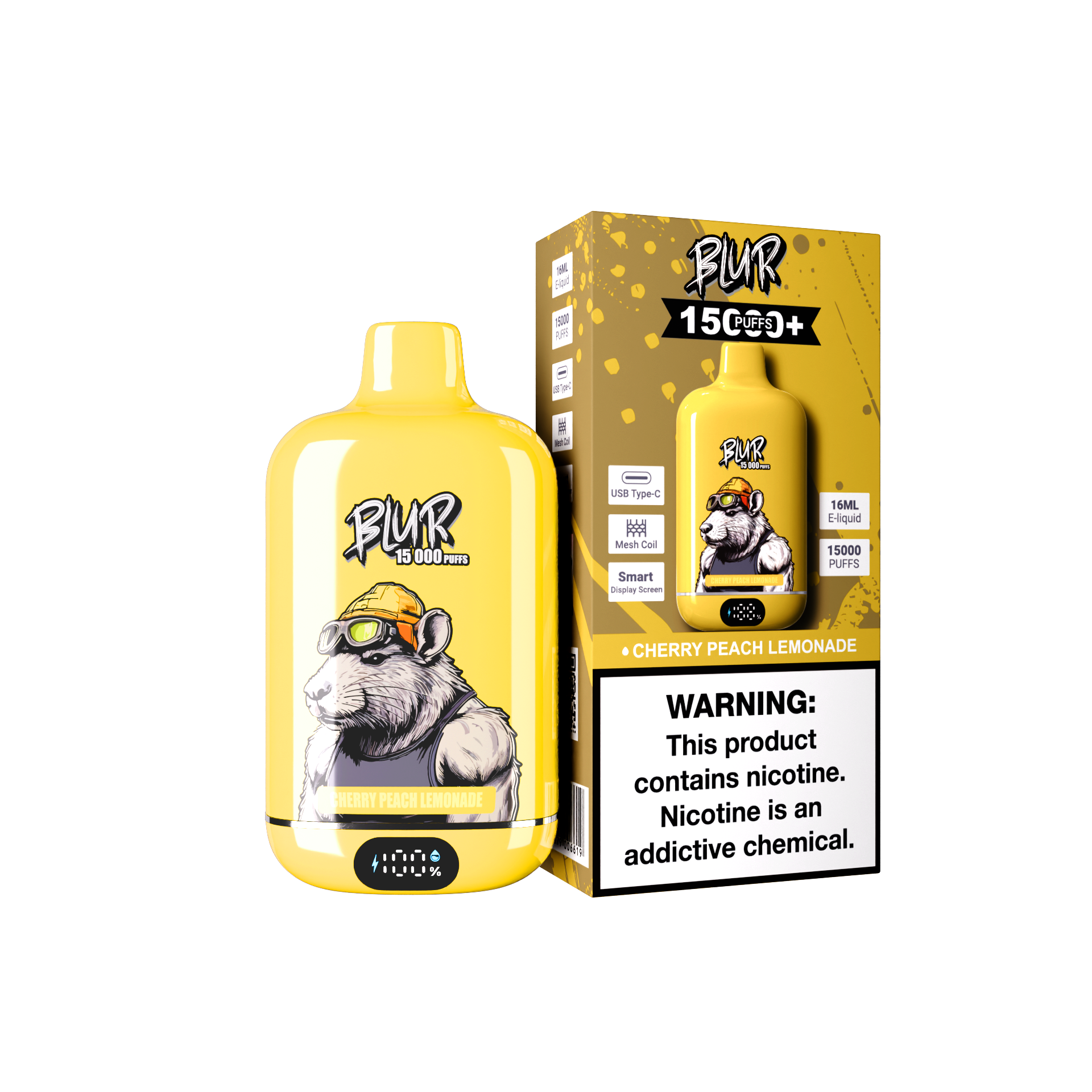 Blur 15K Puffs Cherry Peach Lemonade