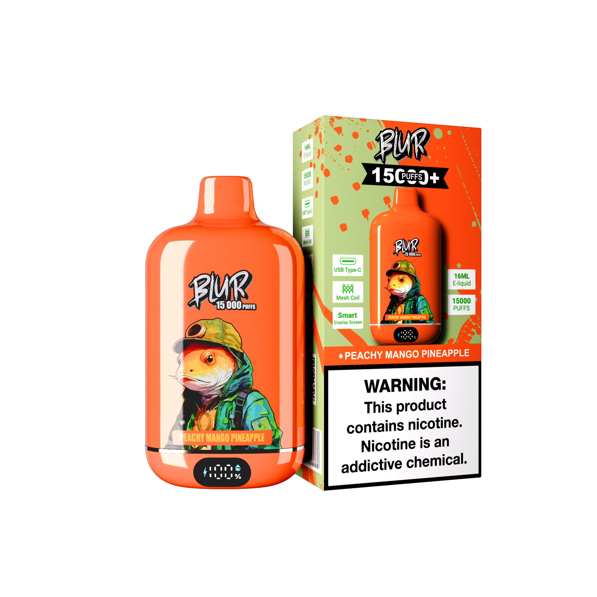 Blur 15K Puffs Peachy Mango Pineapple