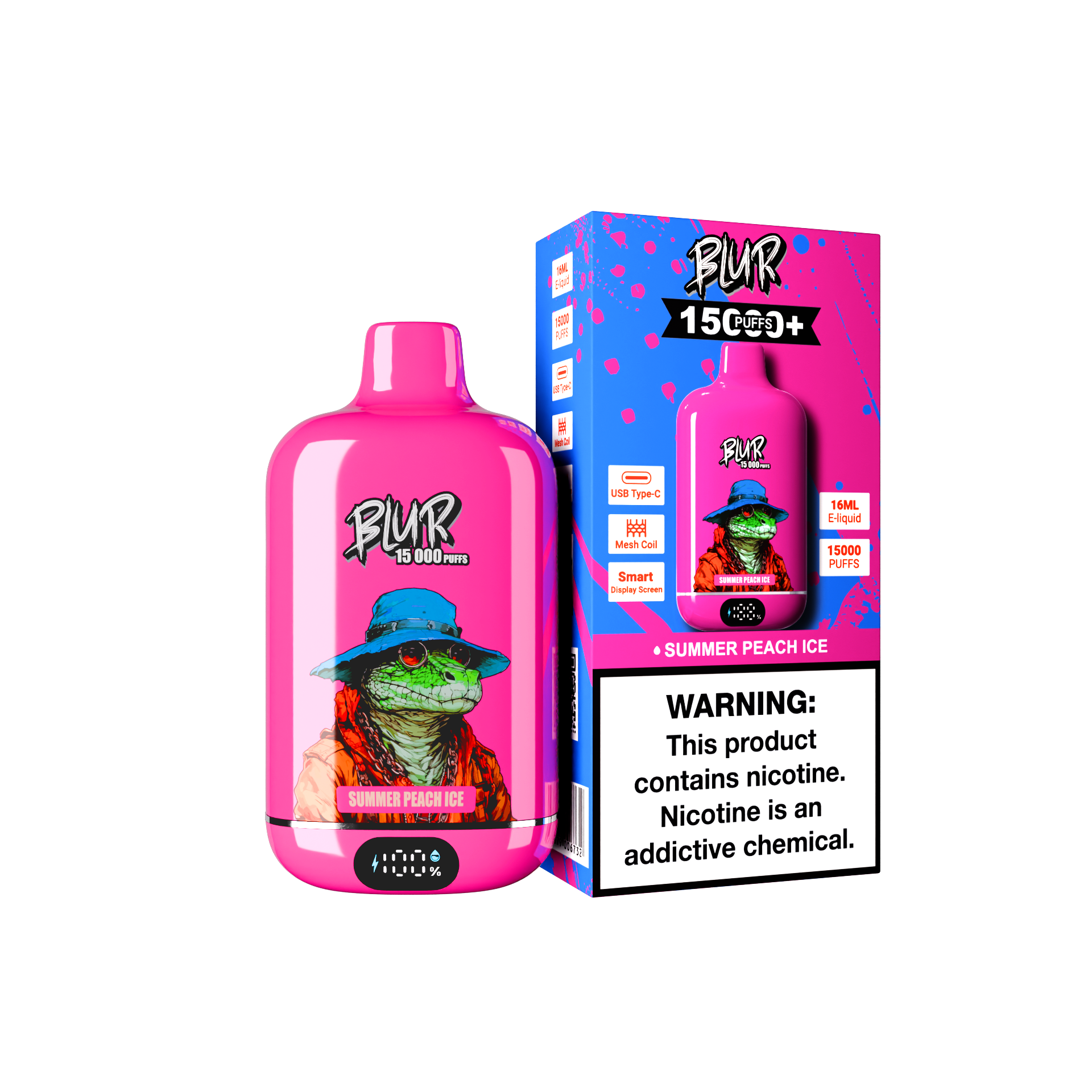 Blur 15K Puffs Summer Peach Ice
