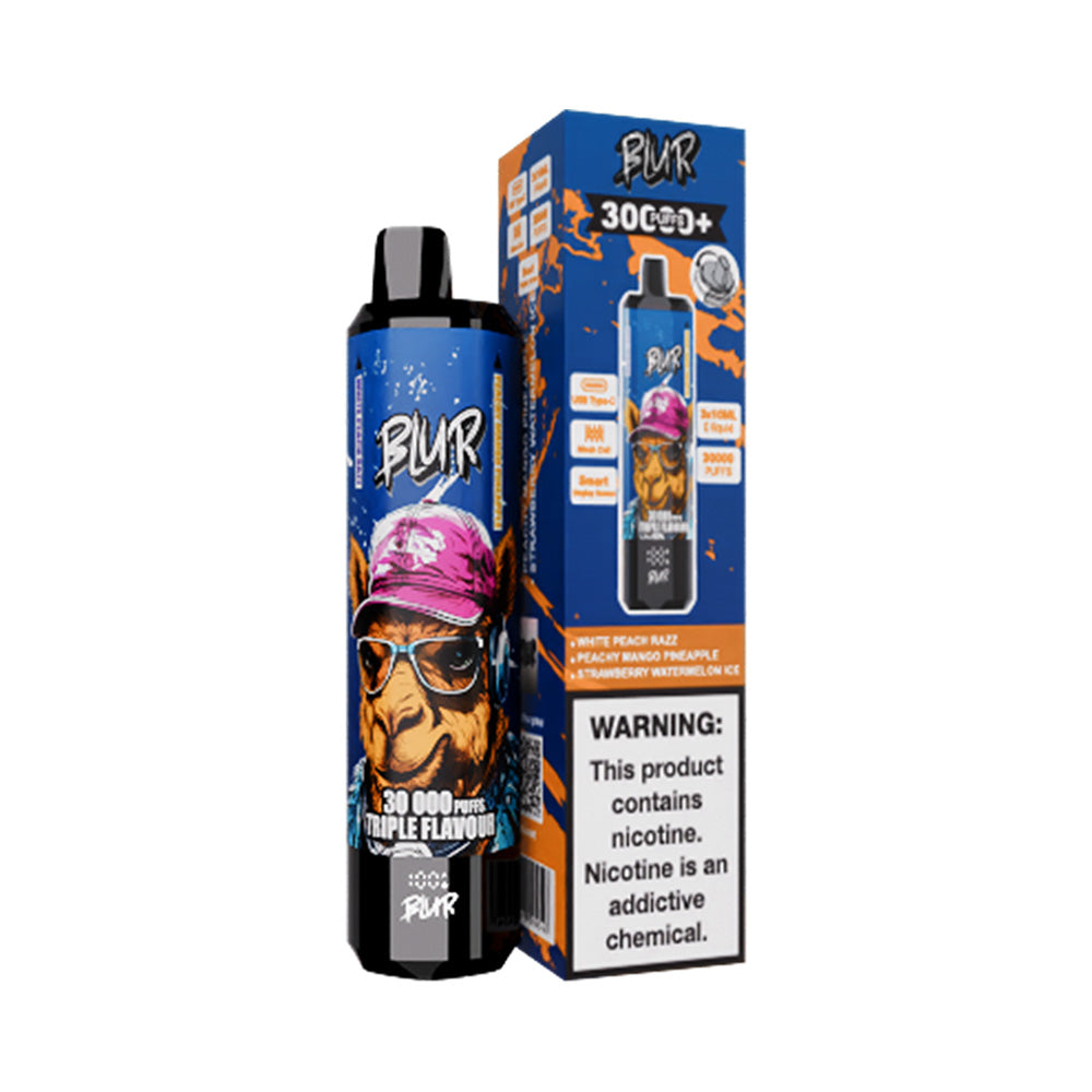 Blur 30K 3X Flavour WHITE PEACH RAZZ Peachy Mango